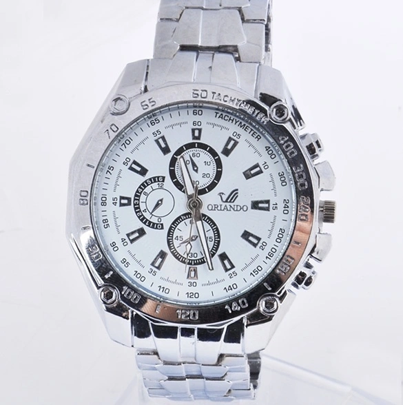 Men's Fashion Stainless Steel Belt Sport Business Quartz Watch Wristwatches