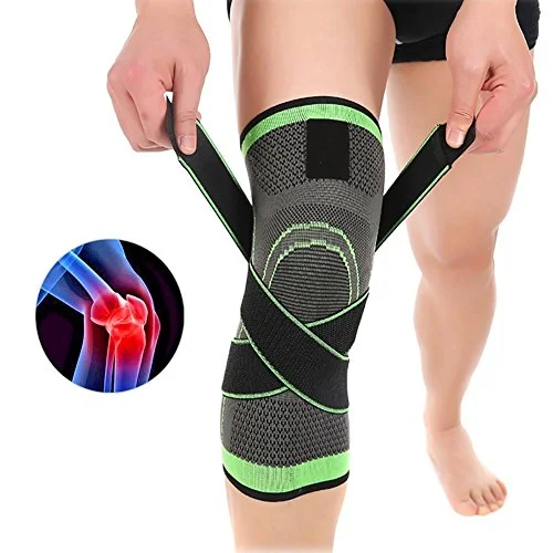 Delaman Knee Pads, 3D Weaving Sport Pressurization Knee Support Foot Care Guard