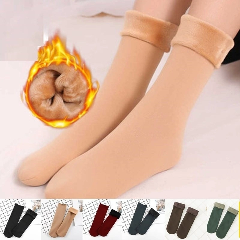 Winter Socks Warm Thicken Socks Thermal Wool Snow Boots Cotton Socks Home  Floor Socks Tube Soc