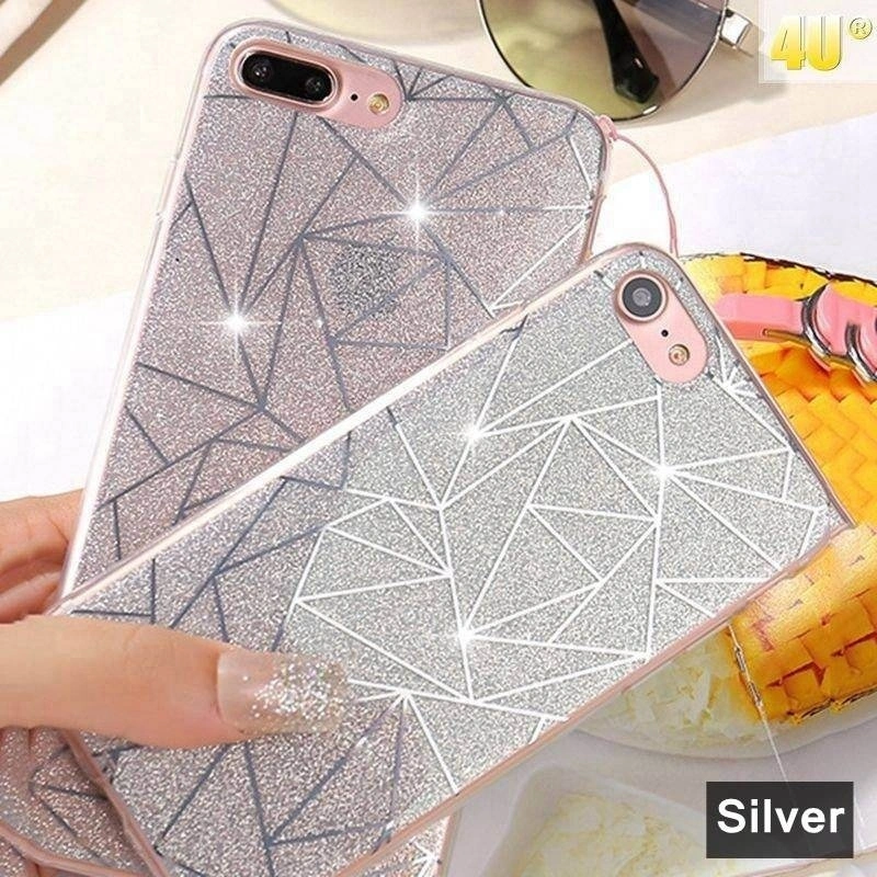 Luxury Candy Colors Glitter Sequin Iphone Case Gradient Color TPU Cover Soft Case for IPhone