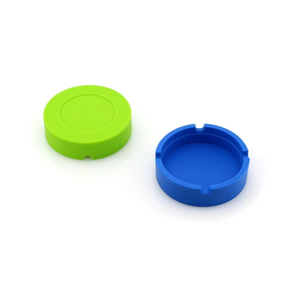 1pc Soft Silicone Eco Friendly Ashtray Pocket Ashtray Box for Car Mini Round Rubber Ashtray Bir