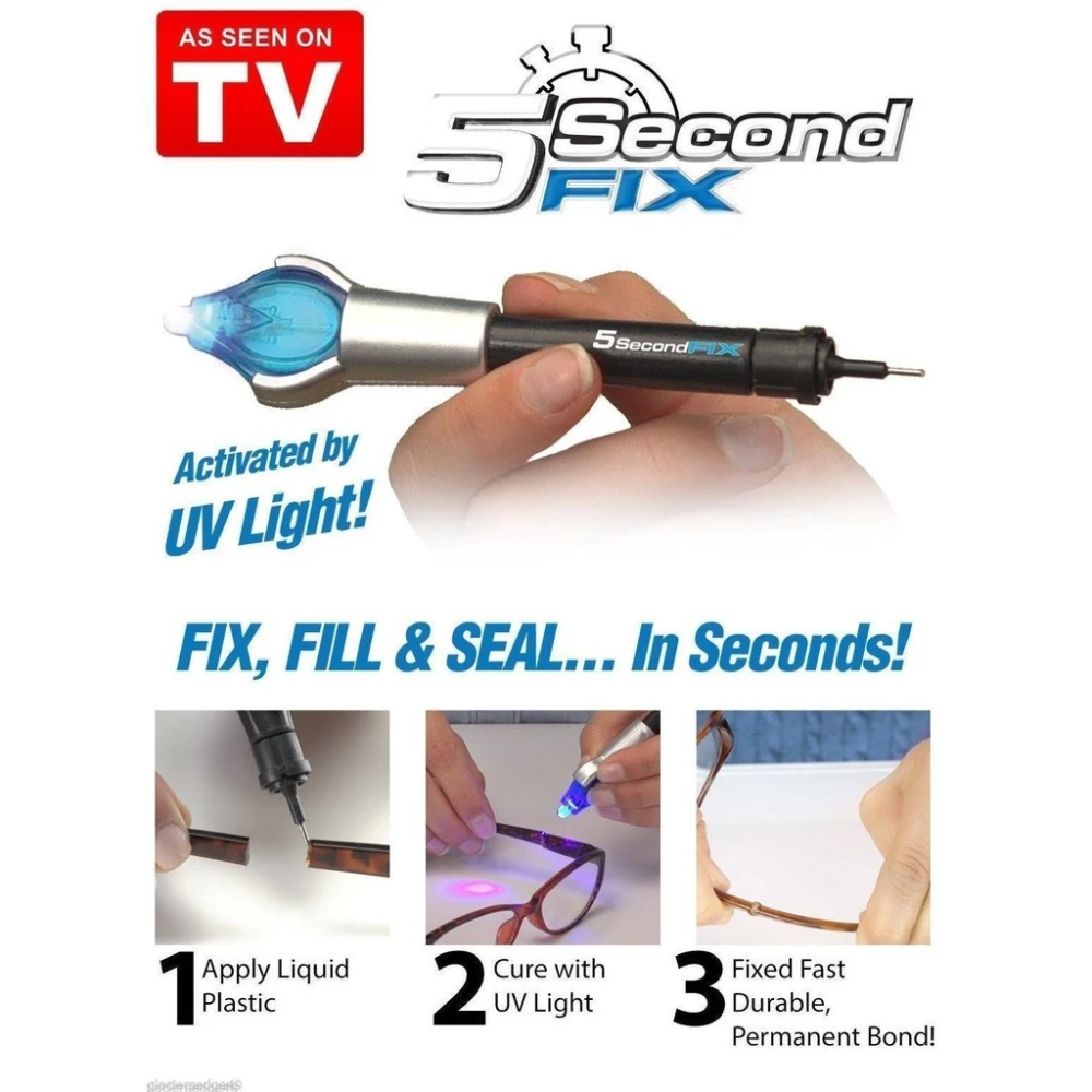 3 Second Fix UV Light Repair Liquid Glue Pen (Blister packaging)