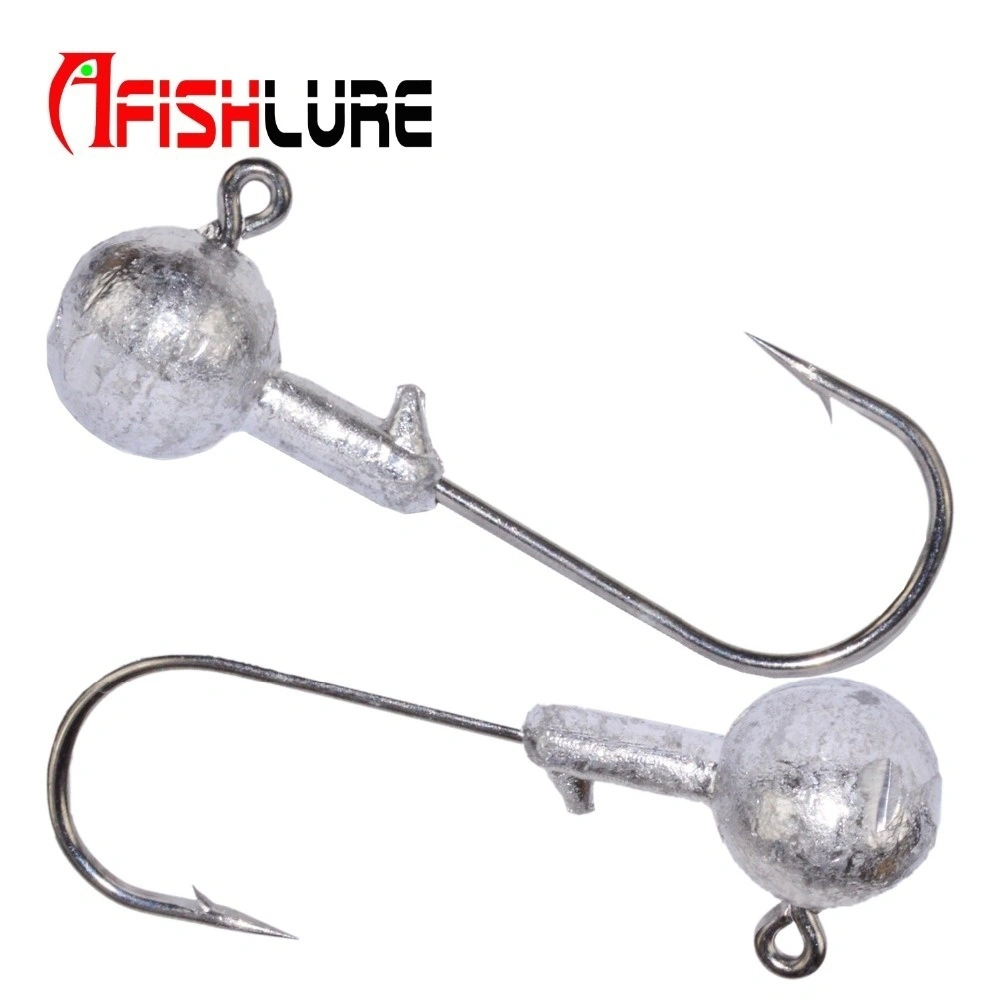 3.5g/5g/7.0g/10g/14g Primary Lead Head Hook Soft Bait Hooks Lead Weight Fishing Tackle 5pcs/lot