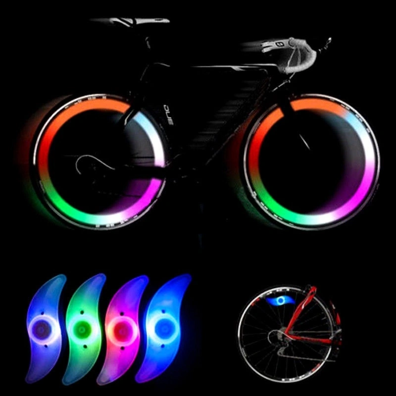3 Mode Bike Bicycle Spoke Wire Tyre Wheel LED Flash Light Lamp S Type (Multicolor)