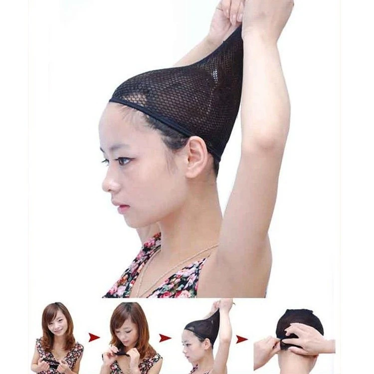 2Pcs Stretchable Mesh Wig Cap Elastic Hair Snood Nets