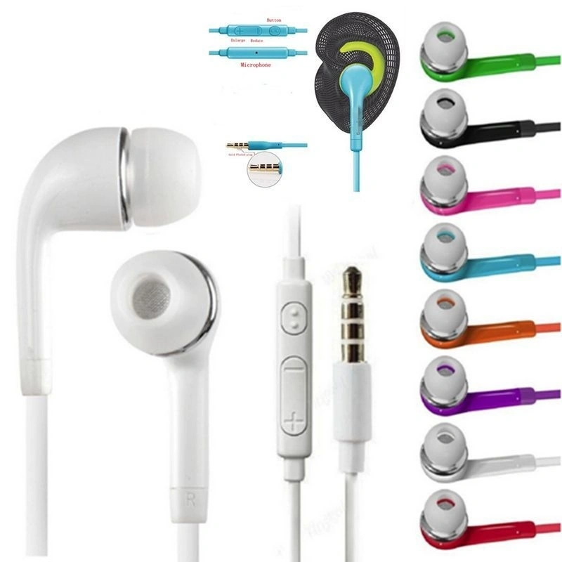 3.5mm In-ear Headphone Earphone Headset With MIC For Samsung S6 Edge Plus S4 S5 (Yellow)