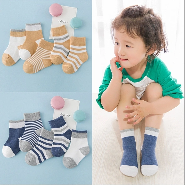 Korean Cotton Socks Baby Socks (#1 Size:M)