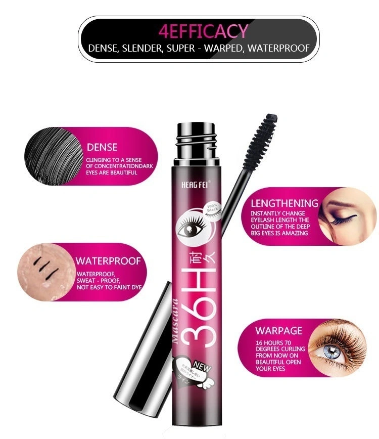 New Mascara 3d Fiber Mascara Black Eye Curling Eyelash Double Mascara Waterproof