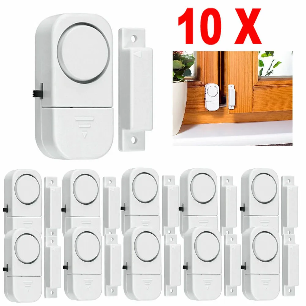 10X WIRELESS Home Window Door Burglar Security ALARM System Magnetic Sensor