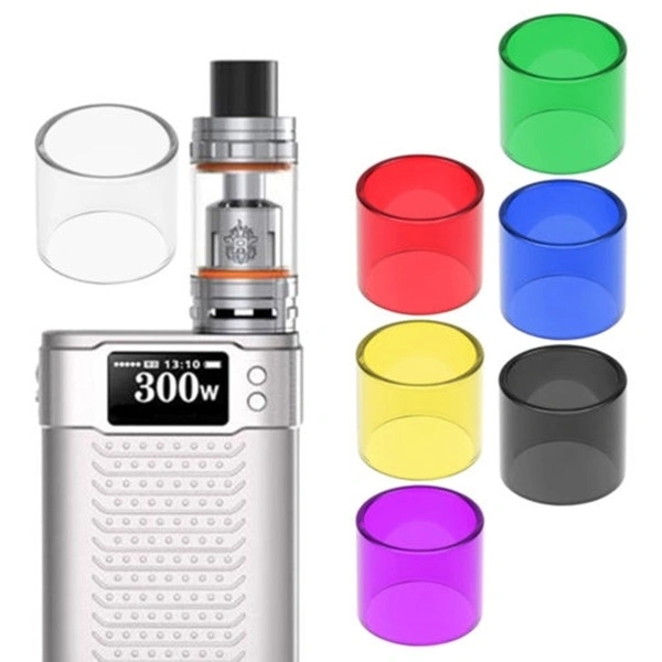 1PC Replacement Glass Tube for TFV8 Big Baby Cloud Beast Subohm Atomizerr （blue）
