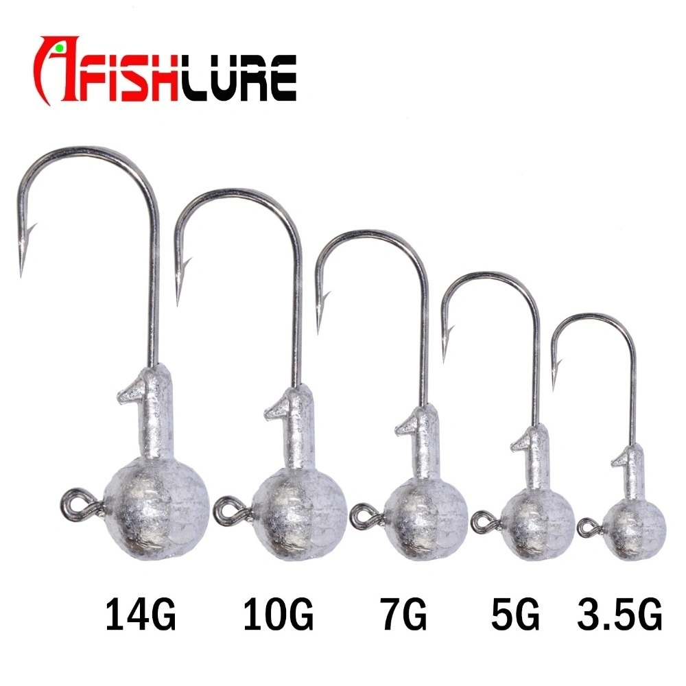 3.5g/5g/7.0g/10g/14g Primary Lead Head Hook Soft Bait Hooks Lead Weight Fishing Tackle( 14g)