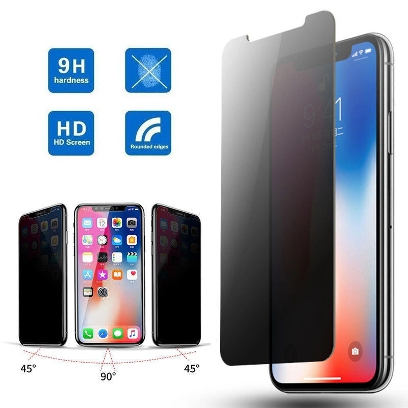 1Pcs Anti-Privacy Tempered Glass Screen Protector for IPhone XS  / XS MAX / IPhone X 8