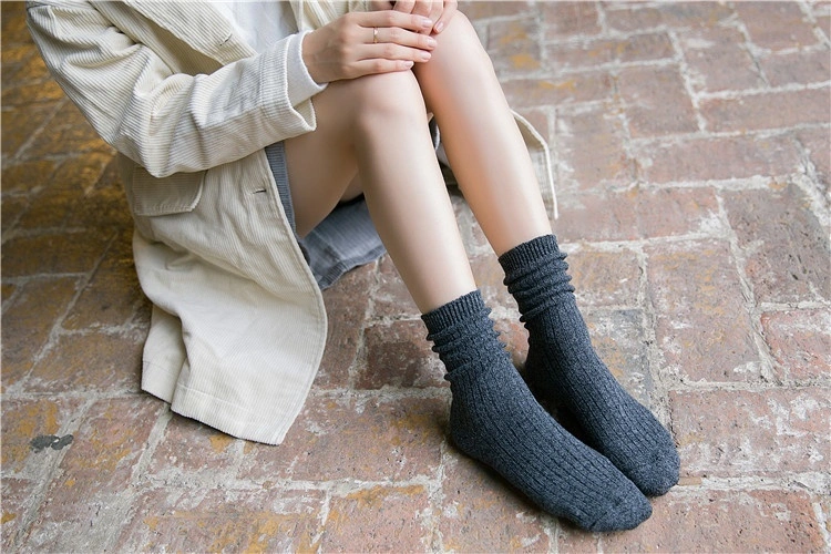 Fashion Warm Ribbed Knit Winter Boot Crew Socks Christmas Gift Warm Winter（F number nine）