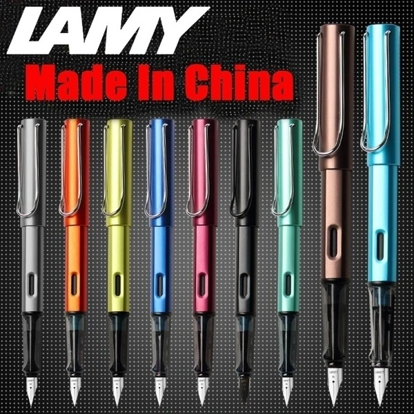 Candy Color Fountain Ink Pen Fine Nib 0.5mm Colorful Writing Exercise School(Blue)