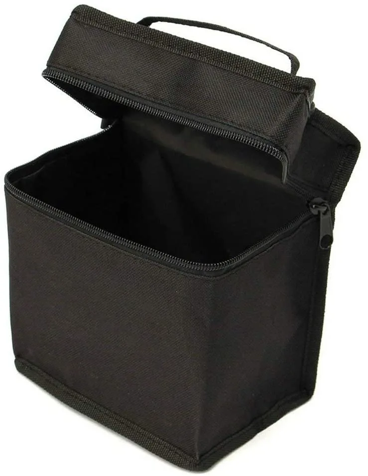 24/36/48/60/80 Holes Carrying Marker Case Mark Pen Bag 2pcs (Black)
