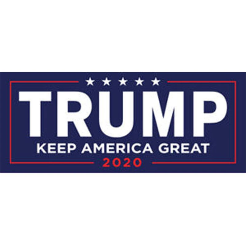 5pcs NEW Donald Trump for President 2020 Make America Great Again Bumper Vinyl Sticker（White）