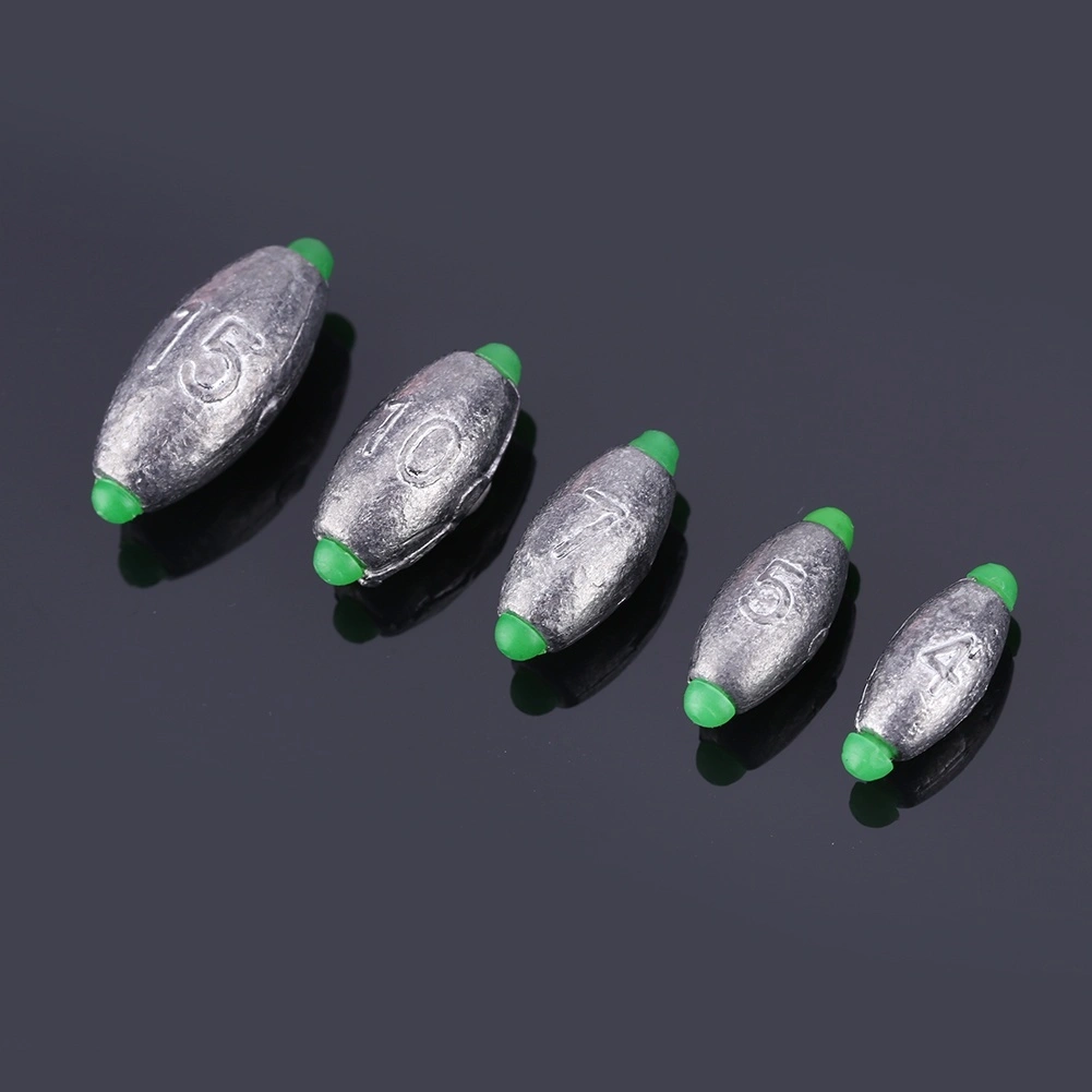 10pcs 5 Sizes Removable Split Lead Shot Sinkers Weights Fishing Sinker Tackle Kits