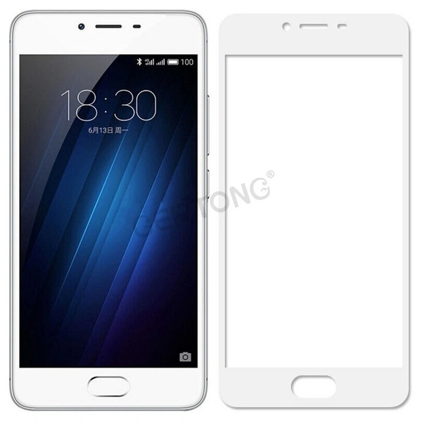 Available 9H Color Full Cover Tempered Glass for MEIZU Screen Protector （white Pro6）