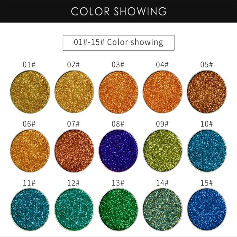 Women Lady Mixed Glitter Powder Eyeshadow Brrilliant Shimmer Eyes Shadow Pigment Loose Makeup 4