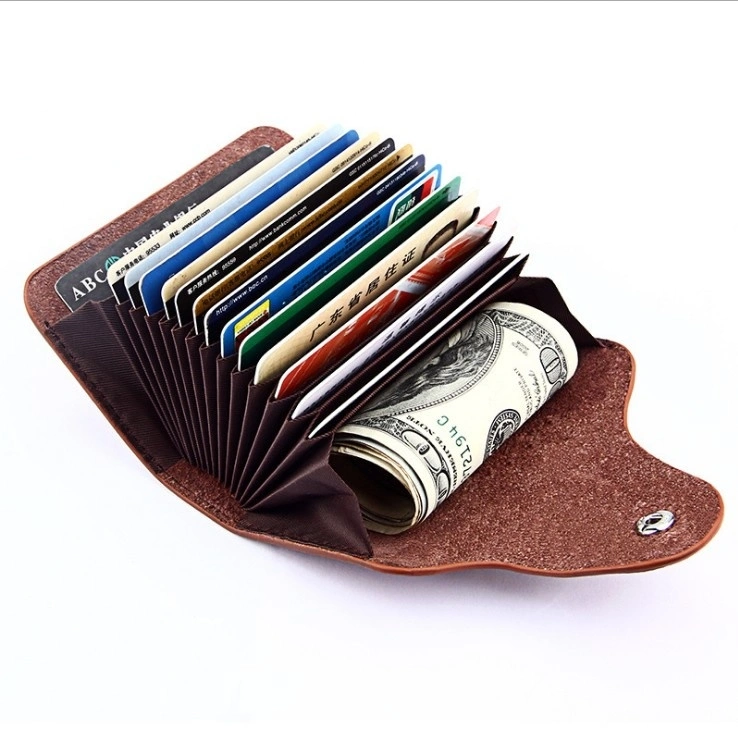 Women Men Credit Card Holder Genuine Leather Wallets