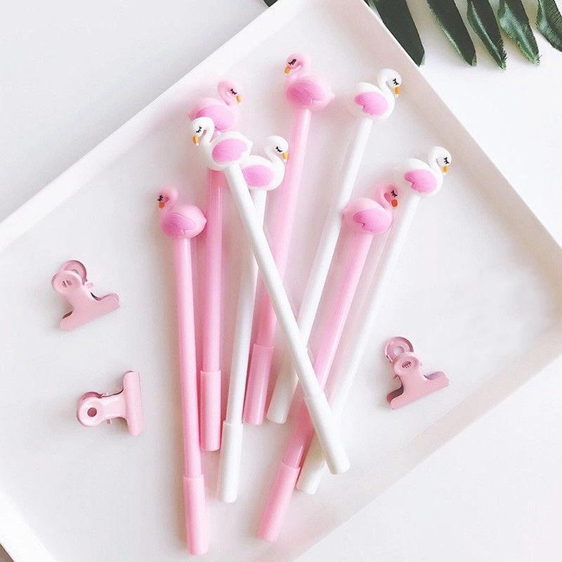 1 Pcs Flamingo Ball Point Pen Cute Cartoon Ballpoint Pen Kid Student Office Stationery