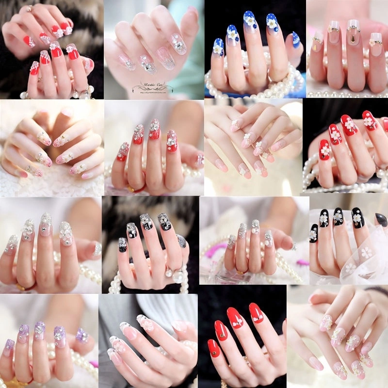 24Pcs/box Nails Gaga New Full Cover Natural False Nails Fake Nail Tips SF