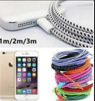 Multicolor Braided 1M 3FT USB Data Sync Cable Charger Line