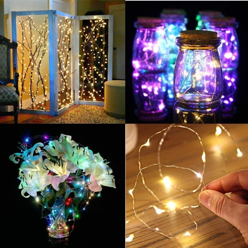 20 LED String Fairy Lights Copper Wire Battery Powered Waterproof DIY