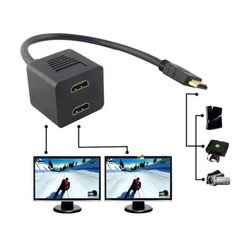 1080P HDMI Male to Female Splitter Cable Converter Adapter