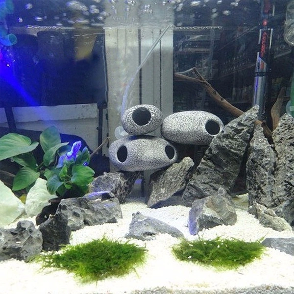 Cichlid Stone Cave Aquarium Fish Tank Pond Ornament Decoration Shrimp Breeding