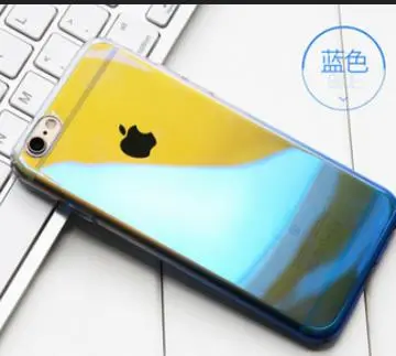 2018 New Fashion Electroplated Gradient Phone Case for IphoneX (Gradient blue)