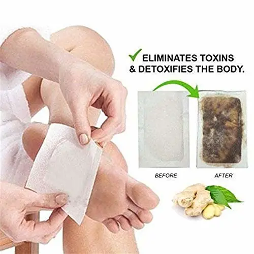 Detox Foot Pads - 10pcs Ginger Wormwood Wormwood Patchs pour le pied, patch de désintoxication