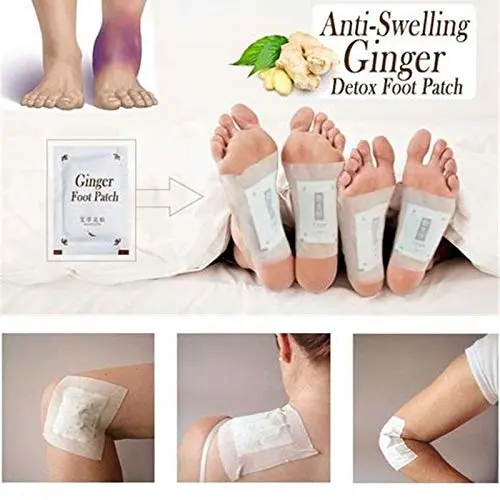 Detox Foot Pads - 10pcs Ginger Wormwood Wormwood Patchs pour le pied, patch de désintoxication