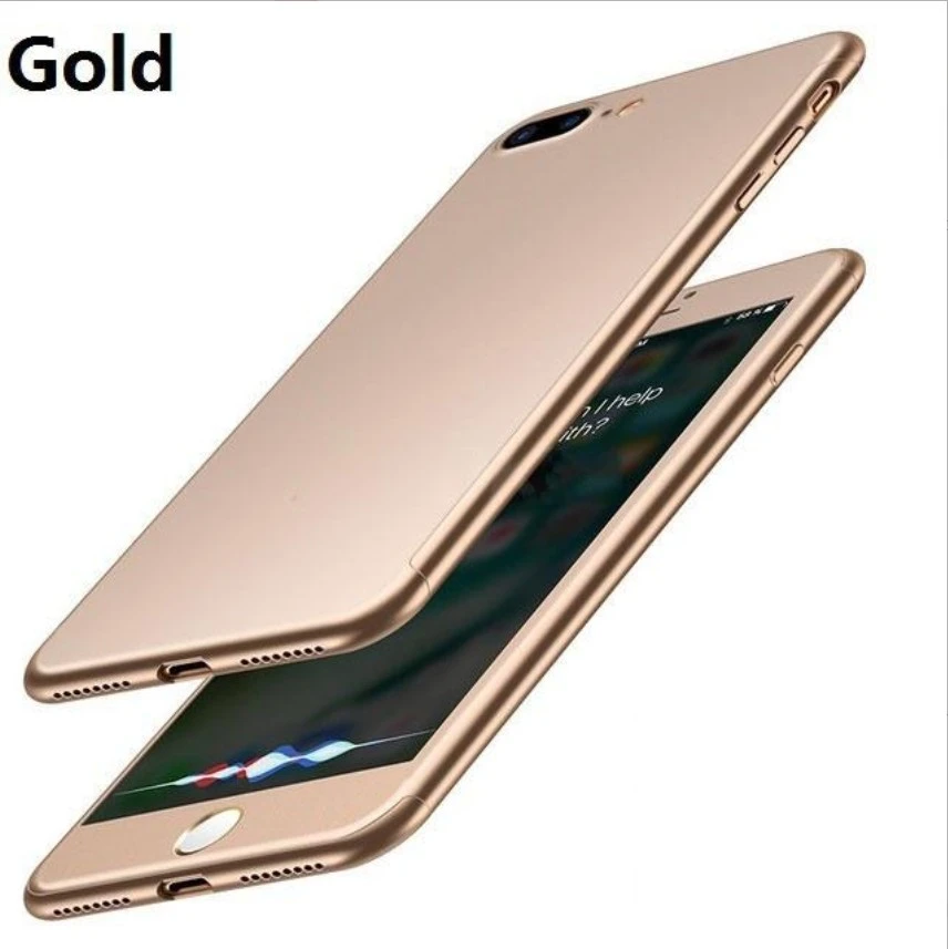 360 Degree Protection Shockproof Phone Cases for Iphone 6/6s Full Hard Cover (Black)