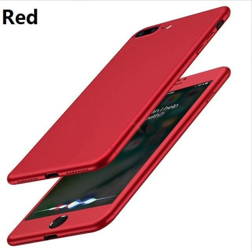 360 Degree Protection Shockproof Phone Cases for Iphone 6/6s Full Hard Cover (Black)