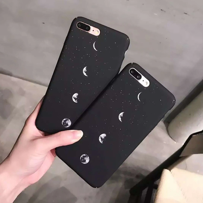 Fantastic Landscape Space Moon Cases Slim Hard Protect Scrub PC Phone Case Cover (iPhone 6S)