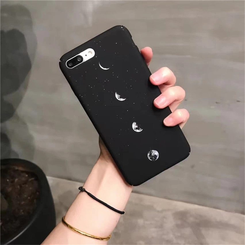 Fantastic Landscape Space Moon Cases Slim Hard Protect Scrub PC Phone Case Cover (iPhone 6S)