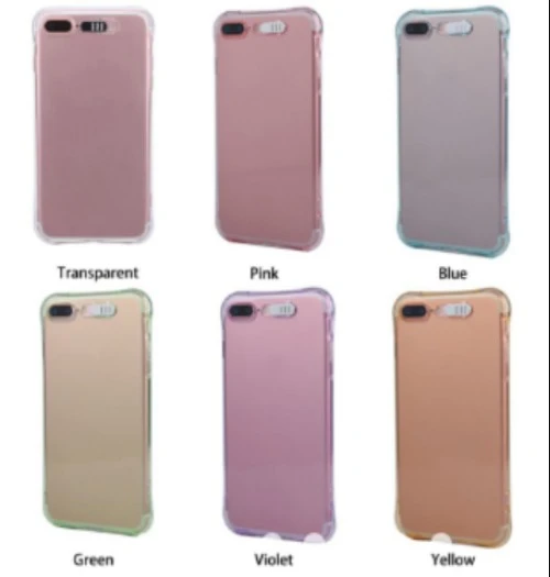 LED Flash Light Remind Incoming Call Shockproof Case For iPhone 7 (Transparent Yellow)