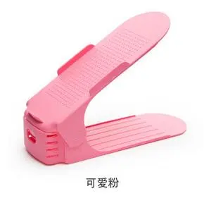 Storage shoe rack adjustable three-dimensional storage shoe rack pink