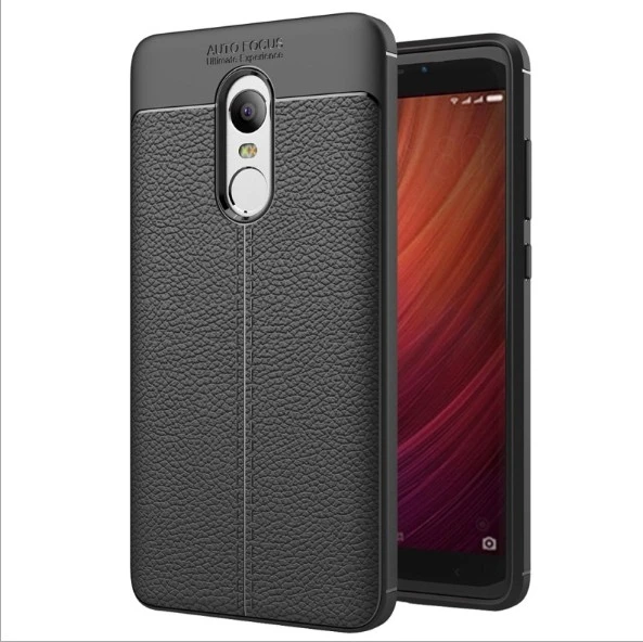 Luxury Texture Soft TPU 360 Shockproof Protective Case Slim Ultra Cover For Red Mi Note4(Black)