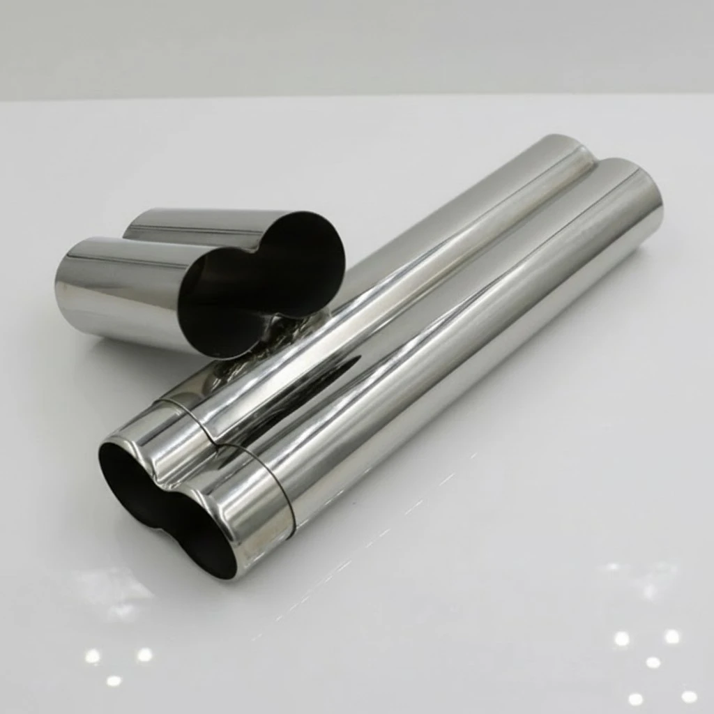 Portable 304 Stainless Steel Cigar Tube/Box Exquisite Mirror Polished Cigar Case (2-tude)
