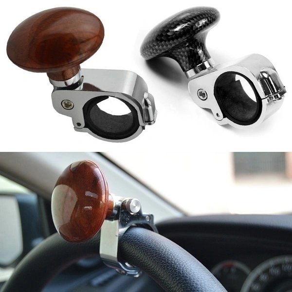 Auto Car Steering Wheel Suicide Spinner Handle Knob Booster (Brown)