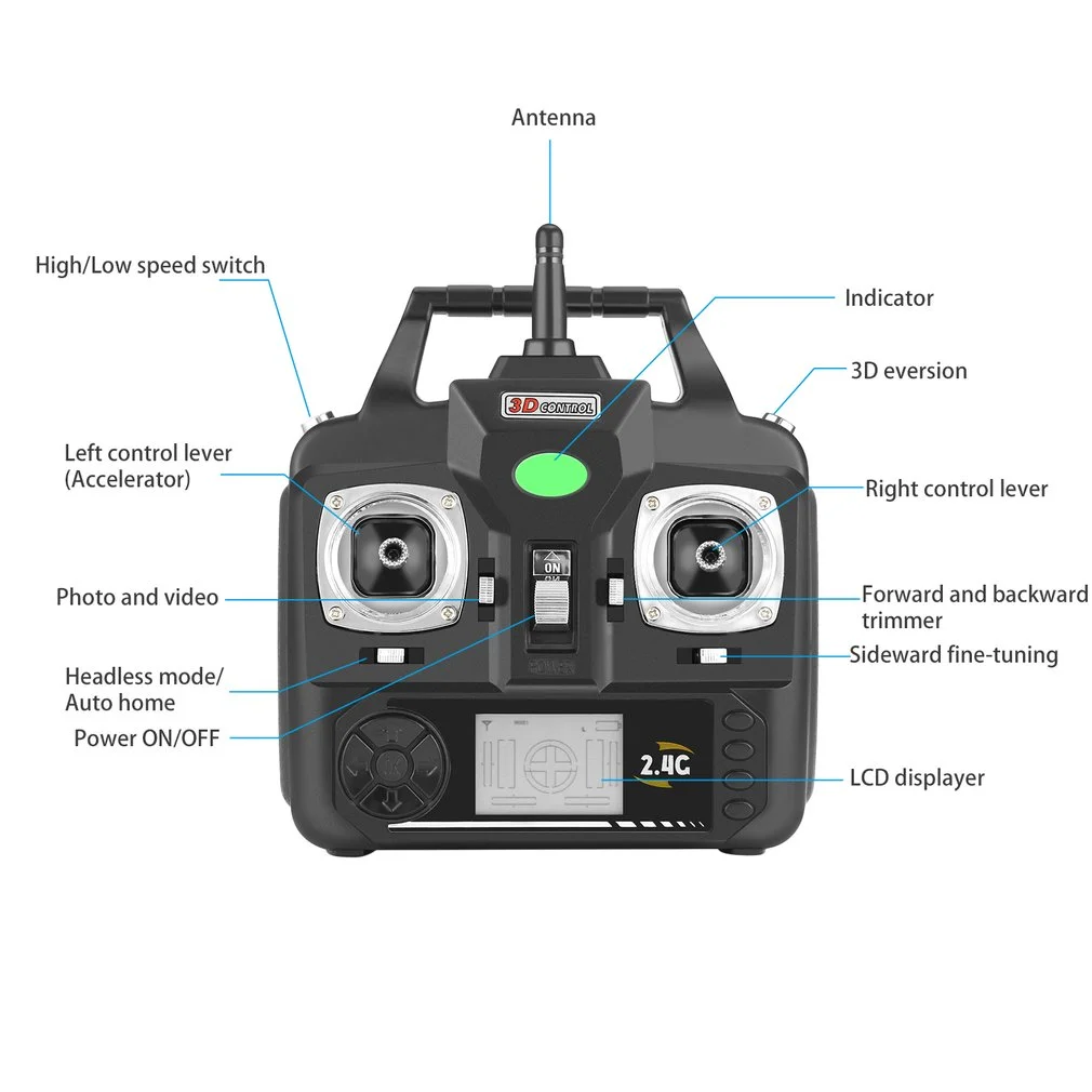 X5C-1 4CH 6-Axis RC Quadcopter Drone Helicopters UAV UFO with PVF Camera (White)