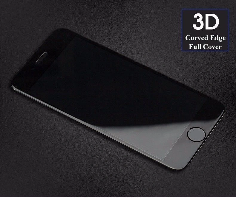 3D Curved Full Cover Tempered Glass Screen Protector Film For iPhone 5/5S/SE (White)