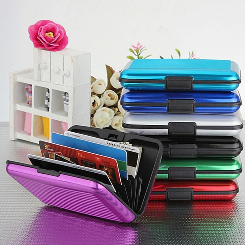 Aluminum Credit Cards Holder RFID Blocking Card Case