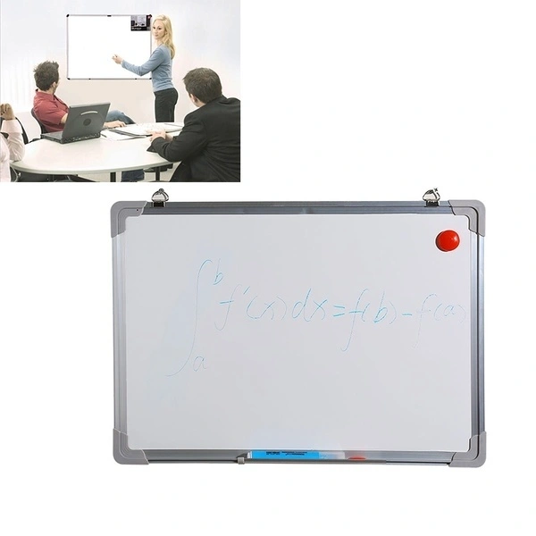 Whiteboard Magnetic Board Wall Board Writing Board With Table Wiper (40*60 cm)