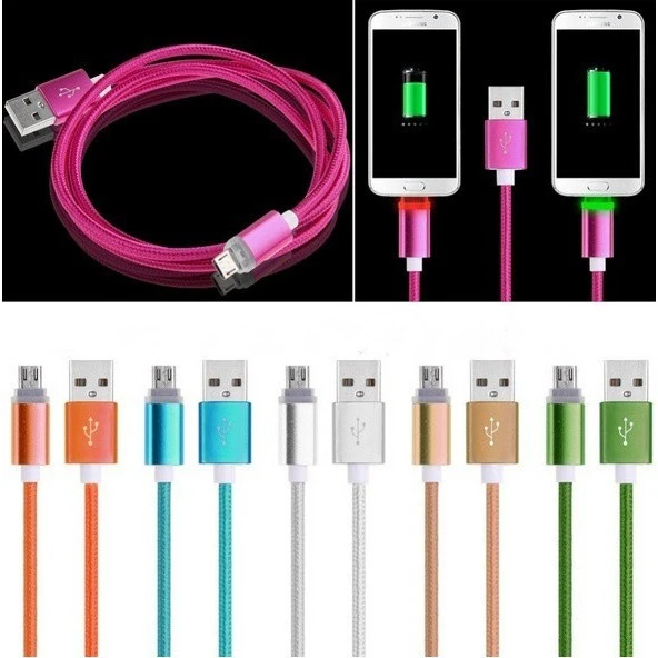 Micro USB Charger Cable Charging Cord For Android Cable (Green)