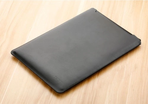 PU Leather Laptop Sleeve Bag Case Cover for MacBook Air 11 12 Pro 13 15 Retina (Black 13 inch)