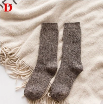 Fashion Warm Ribbed Knit Winter Boot Crew Socks Christmas Gift Warm Winter (#D)