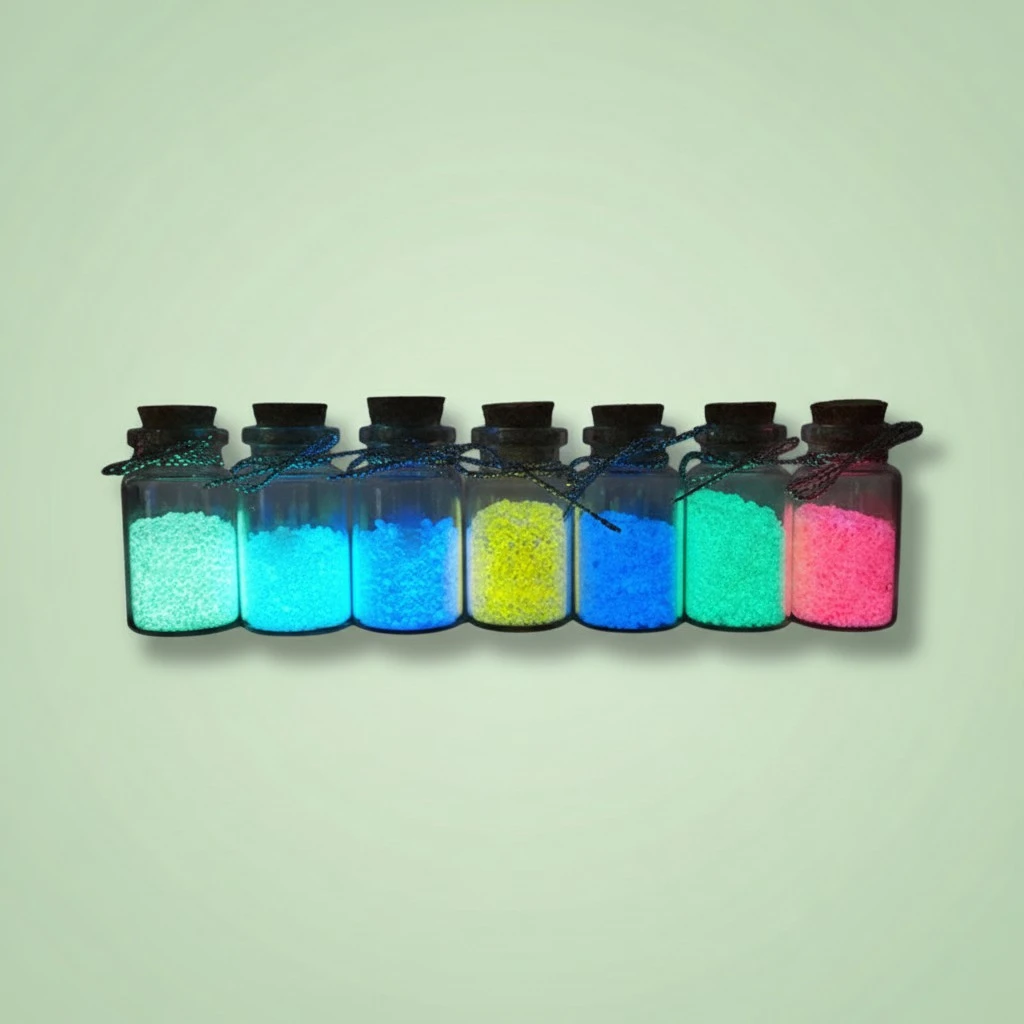Colorful Fluorescent luminous Particles Glow Sand Glow in the Dark Sand (Rose red)